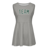Custom Gray Blue Green Cheerleader Dress