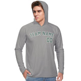 Custom Gray Blue Green UV-Hoodie
