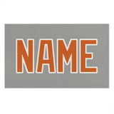 Custom Gray Orange Beach Towel