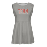 Custom Gray Copper Rose Cheerleader Dress