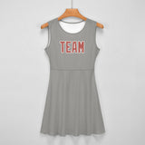 Custom Gray Copper Rose Cheerleader Dress
