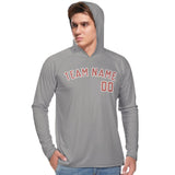 Custom Gray Copper Rose UV-Hoodie