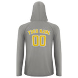 Custom Gray Gold UV-Hoodie