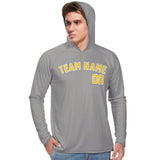 Custom Gray Gold UV-Hoodie