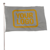 Custom Gray Yellow Flag