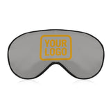 Custom Gray Yellow Sleep Mask