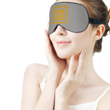 Custom Gray Yellow Sleep Mask