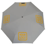 Custom Gray Yellow Automatic Umbrella