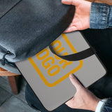Custom Gray Yellow Laptop Bag