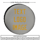 Custom Gray Yellow Truck Tires