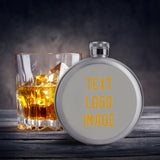 Custom Gray Yellow Hip Flask