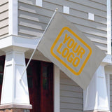 Custom Gray Yellow Flag