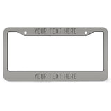 Custom Gray Dark Grey License Plate Frame