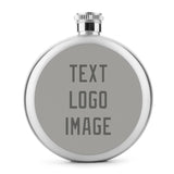 Custom Gray Dark Grey Hip Flask