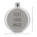 Custom Gray Dark Grey Hip Flask