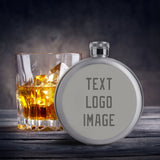 Custom Gray Dark Grey Hip Flask