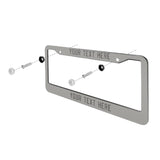 Custom Gray Dark Grey License Plate Frame