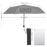 Custom Gray Dark Grey Automatic Umbrella