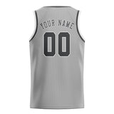 Custom Gray & Dark Grey Colors Design Sports Basketball Jersey