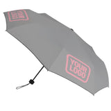 Custom Gray Light Pink Automatic Umbrella