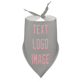 Custom Gray Light Pink Pet Scarf