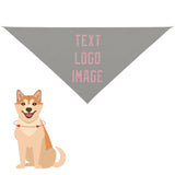Custom Gray Light Pink Pet Scarf