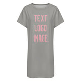 Custom Gray Light Pink Nachthemd