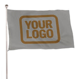 Custom Gray Khaki Flag