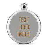 Custom Gray Khaki Hip Flask
