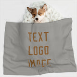 Custom Gray Khaki Pet Blanket