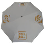 Custom Gray Khaki Automatic Umbrella