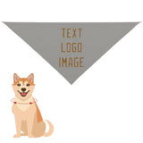 Custom Gray Khaki Pet Scarf