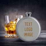 Custom Gray Khaki Hip Flask