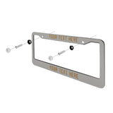 Custom Gray Khaki License Plate Frame