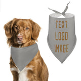 Custom Gray Khaki Pet Scarf
