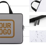 Custom Gray Khaki Laptop Bag