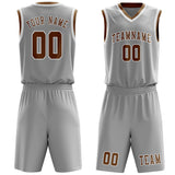 Custom Gray Khaki Basketball Set