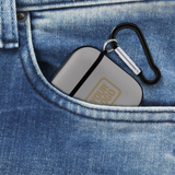 Custom Gray Light Khaki AirPods Case