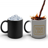 Custom Gray Light Khaki Magic Mug
