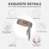 Custom Gray Orange Headband