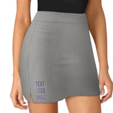 Custom Gray Light Purple A-Line Skort