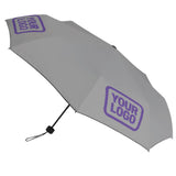 Custom Gray Light Purple Automatic Umbrella