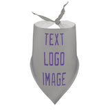 Custom Gray Light Purple Pet Scarf