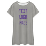 Custom Gray Light Purple Nachthemd