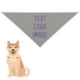 Custom Gray Light Purple Pet Scarf