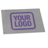 Custom Gray Light Purple Flag