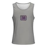 Custom Gray Purple Men's Tank Top