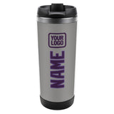 Custom Gray Purple Stainless Steel Water Cup