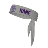 Custom Gray Purple Headband