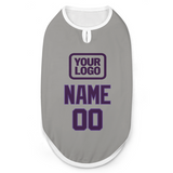 Custom Gray Purple Pet Vest
